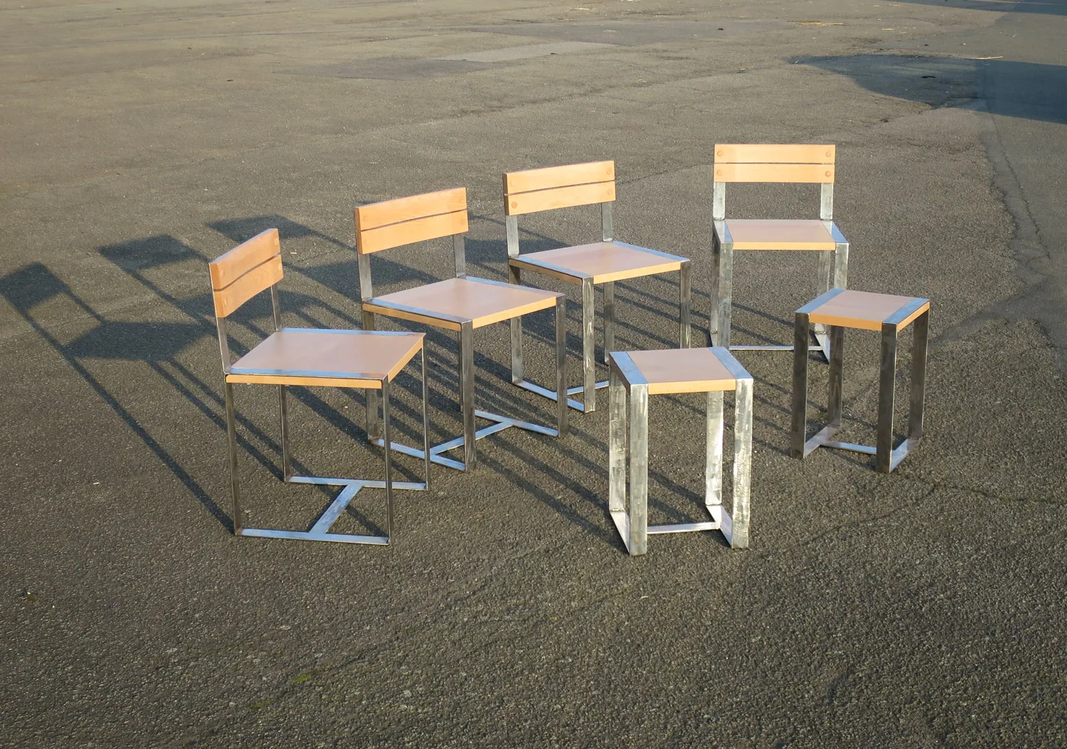 Chaises Jaoul — Réédition sur-mesure bois & acier