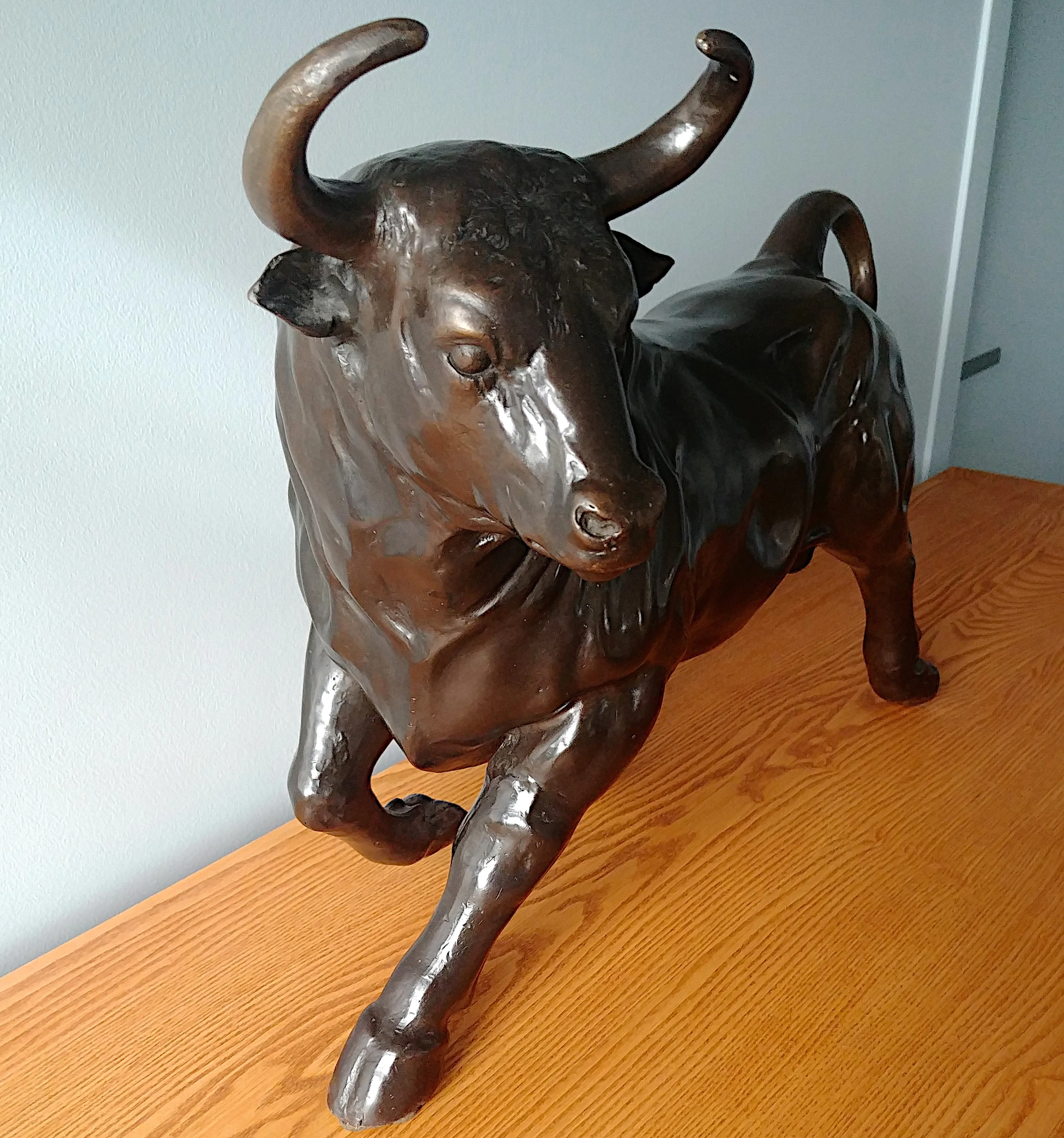 Commode Buffalo — Chêne, marqueterie & piètement acier